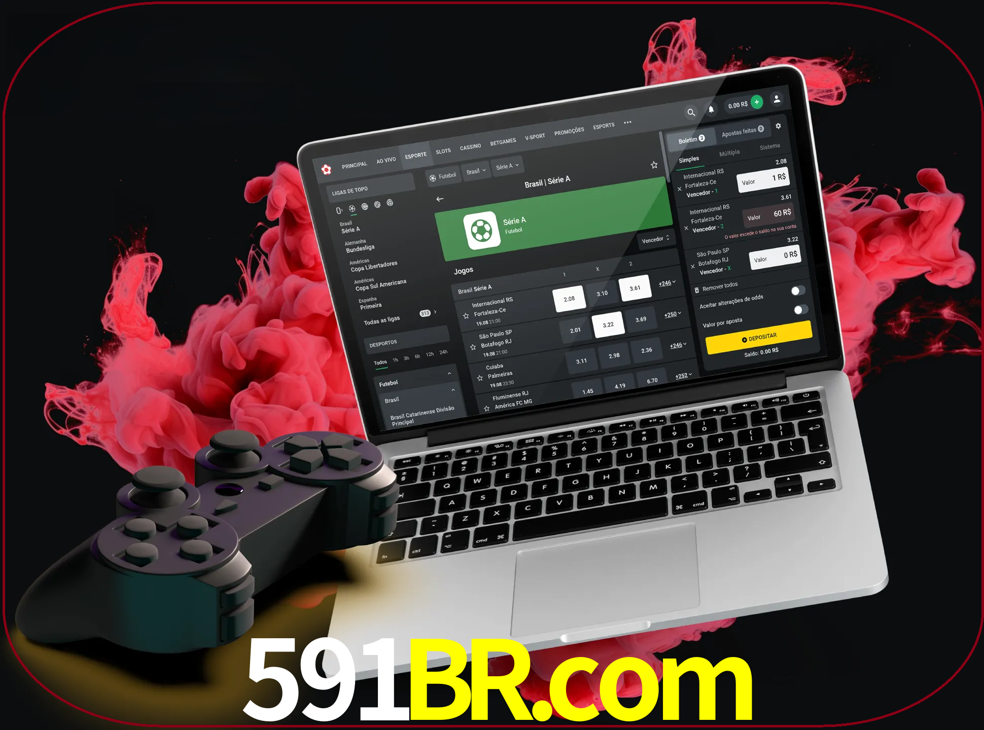 Visite a secção especial de jogos de vídeo em 591br para descobrir em que jogos pode apostar e ganhar muito dinheiro.